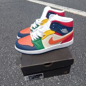 Air Jordan 1 Mid SE,  'Multicolor'